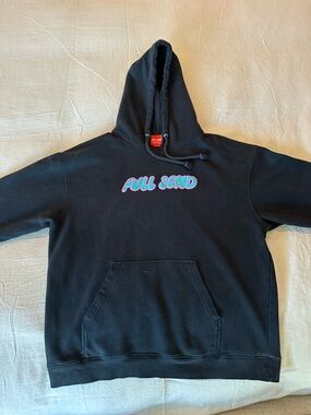 Full Send Black Hoodie with Red Brand Tag